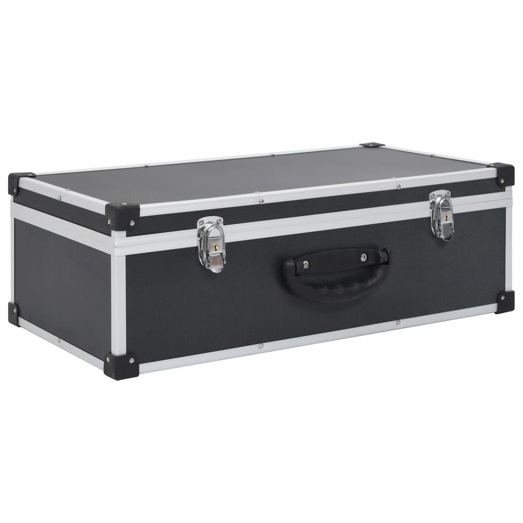 NNEVL CD Case for 80 CDs Aluminium ABS Black