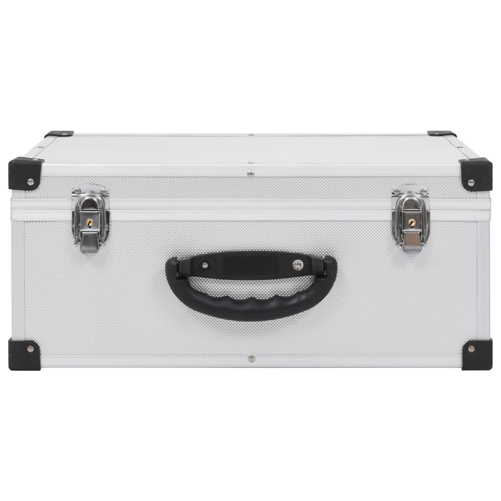 NNEVL CD Case for 60 CDs Aluminium ABS Silver