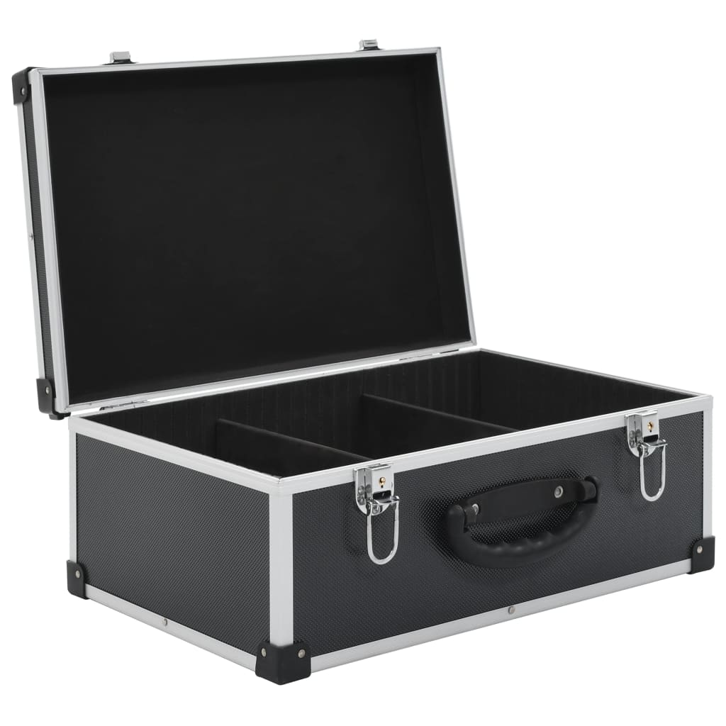 NNEVL CD Case for 60 CDs Aluminium ABS Black