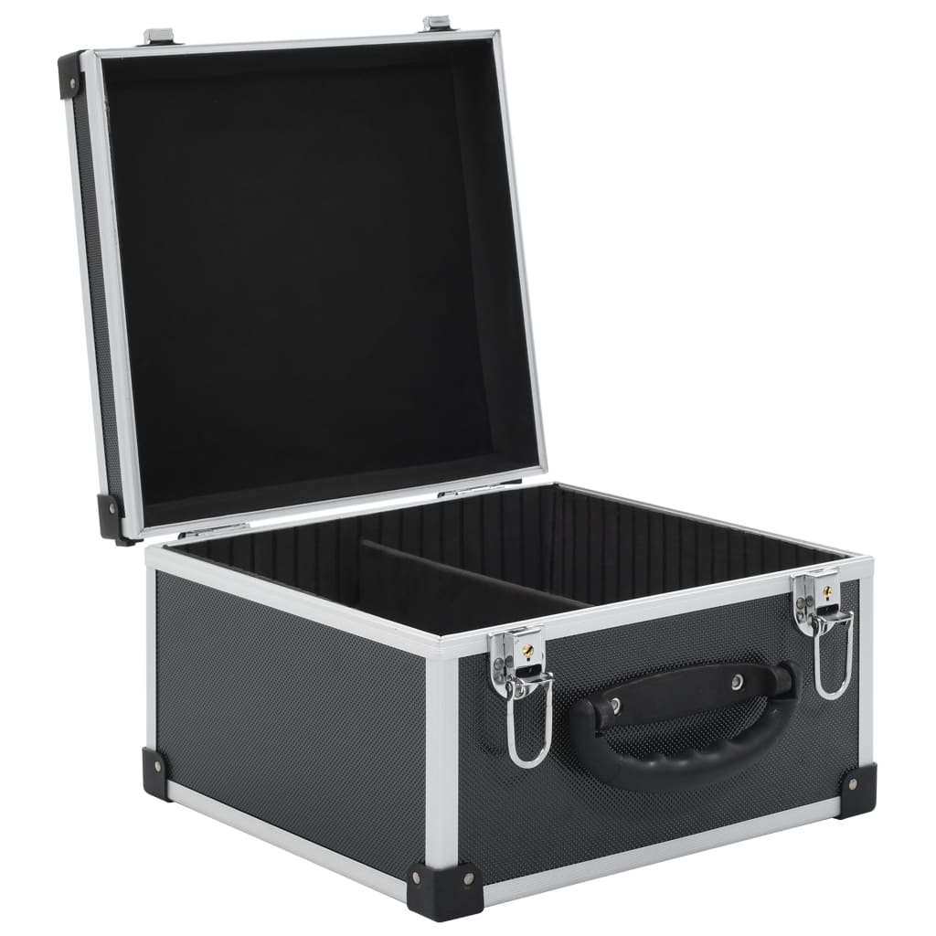 NNEVL CD Case for 40 CDs Aluminium ABS Black
