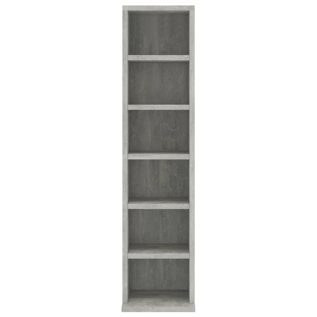 NNEVL CD Cabinet Concrete Grey 21x20x88 cm Engineered Wood