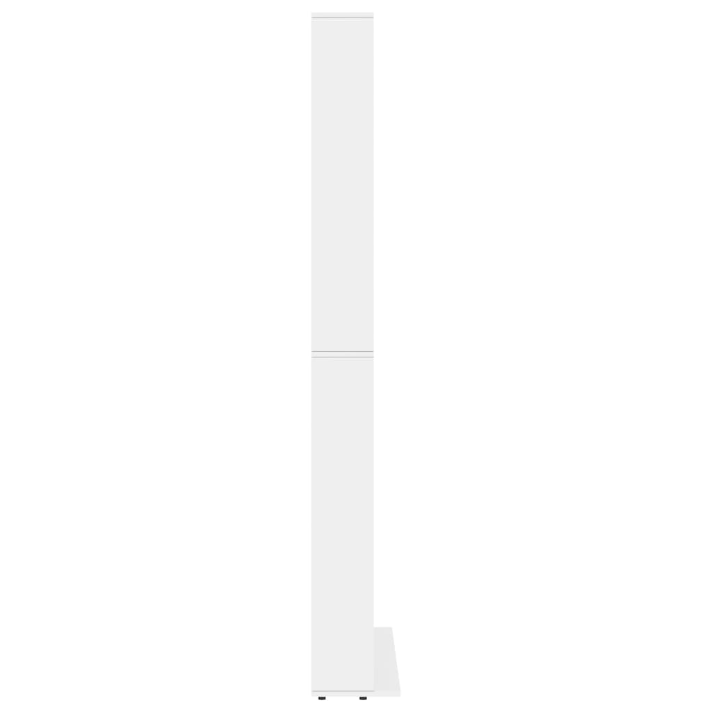 NNEVL CD Cabinet White 102x16x177.5 cm Engineered Wood