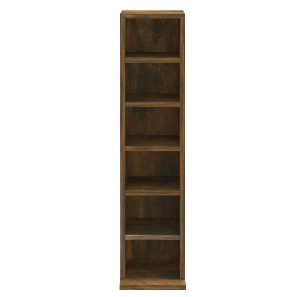 NNEVL CD Cabinet Smoked Oak 21x20x88 cm Engineered Wood