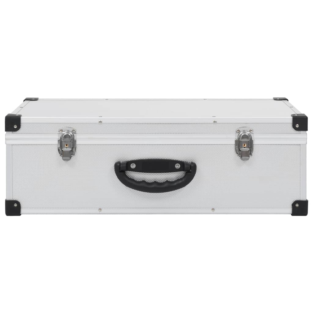NNEVL CD Case for 80 CDs Aluminium ABS Silver