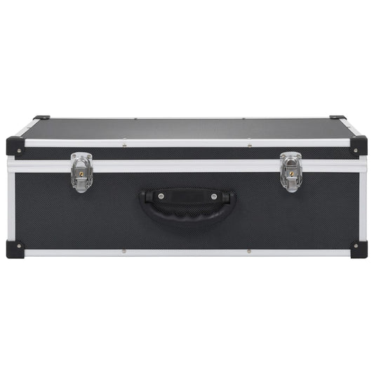 NNEVL CD Case for 80 CDs Aluminium ABS Black