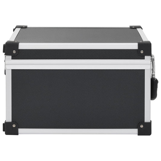 NNEVL CD Case for 40 CDs Aluminium ABS Black