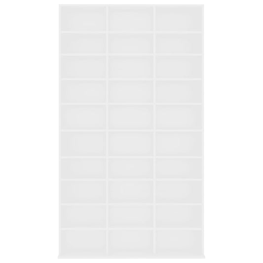 NNEVL CD Cabinet White 102x16x177.5 cm Engineered Wood
