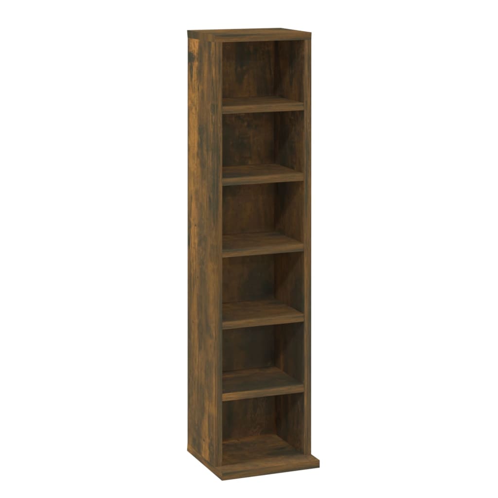 NNEVL CD Cabinet Smoked Oak 21x20x88 cm Engineered Wood